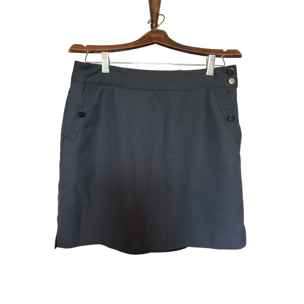 EP Pro Golf Black Side Zip Skort Size 8